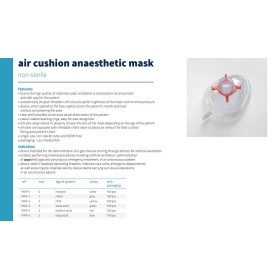 Einweg-anästhesiemaskengröße. 4 - erwachsene - rot