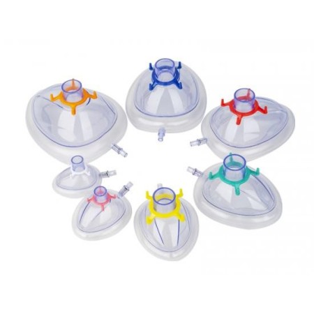 Disposable anesthesia mask tg. 6 - extra large adult - orange