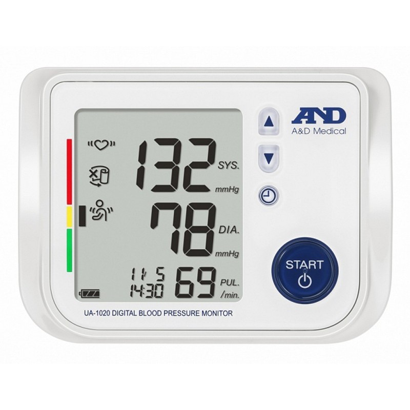Digital blood pressure monitor and afib+ premiere ua-1020-w