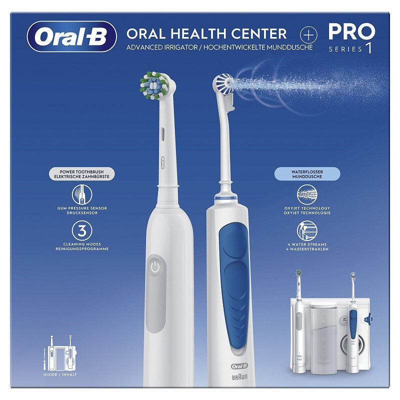 Oral-b oxyjet water flosser + pro zubní kartáček 1