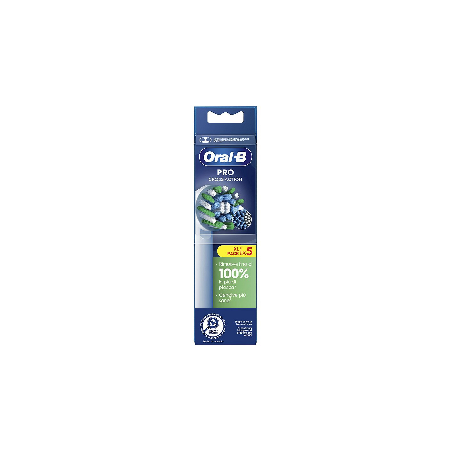 Testina spazzolino oral-b crossaction eb50-5 - 5 pz.