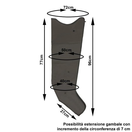 Standard leg warmer for ekò 4-chamber pressomassage