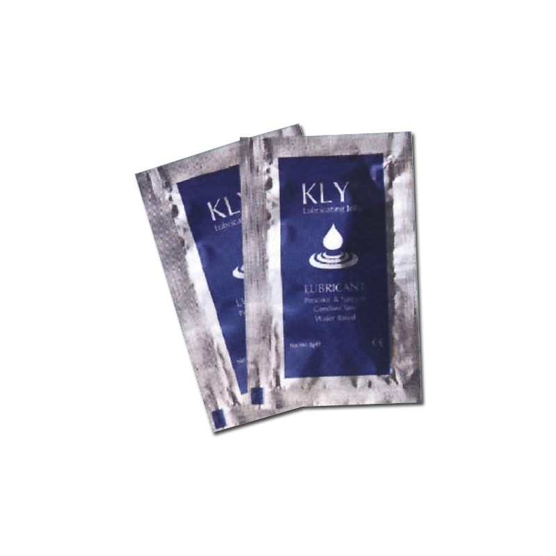 Gel lubrifiant en sachet de 5 g - paquet de 100 unités.