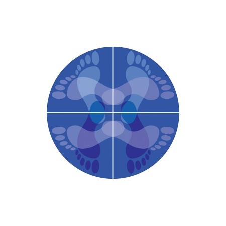 Pegatina de pie gps estribo postural