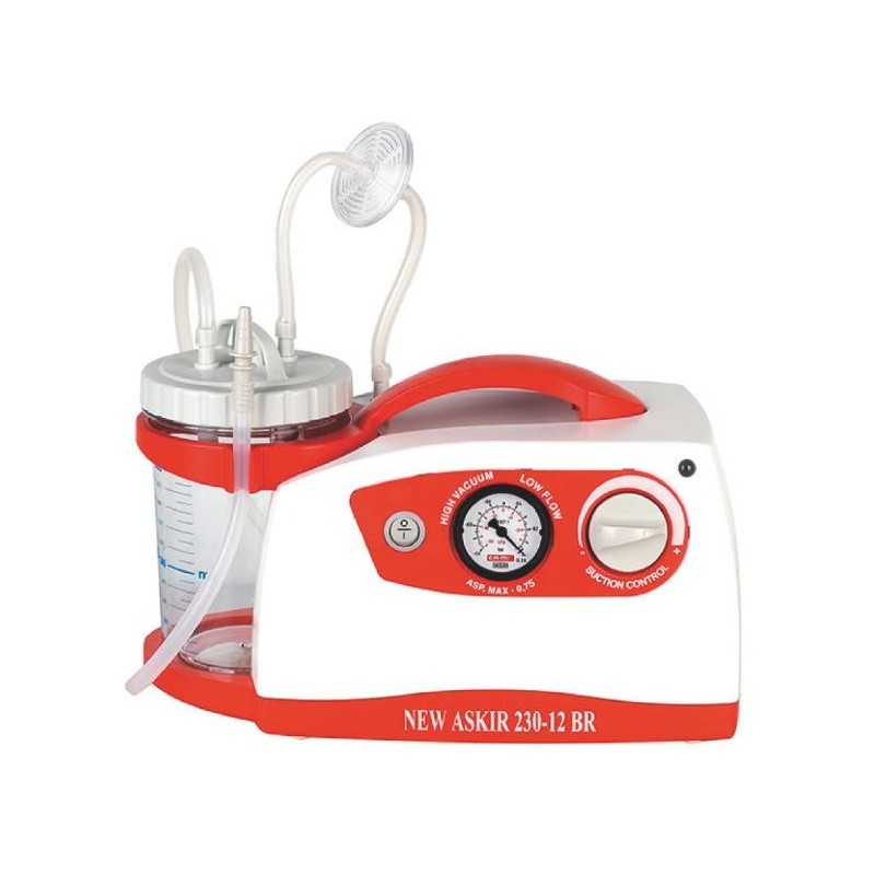Nov kirurški aspirator askir 230/12v br - z baterijo - 1-litrski kozarec re 310211