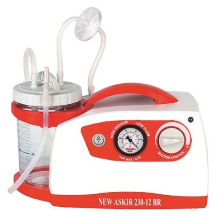 Nouveau askir 230/12v br aspirateur chirurgical - avec batterie - pot de 1 litre re 310211