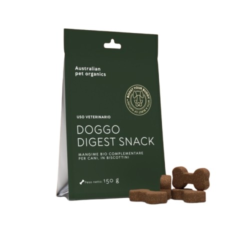 Mangime complementare per cani, biologico Doggo Digest - Formato in Biscottini 150g