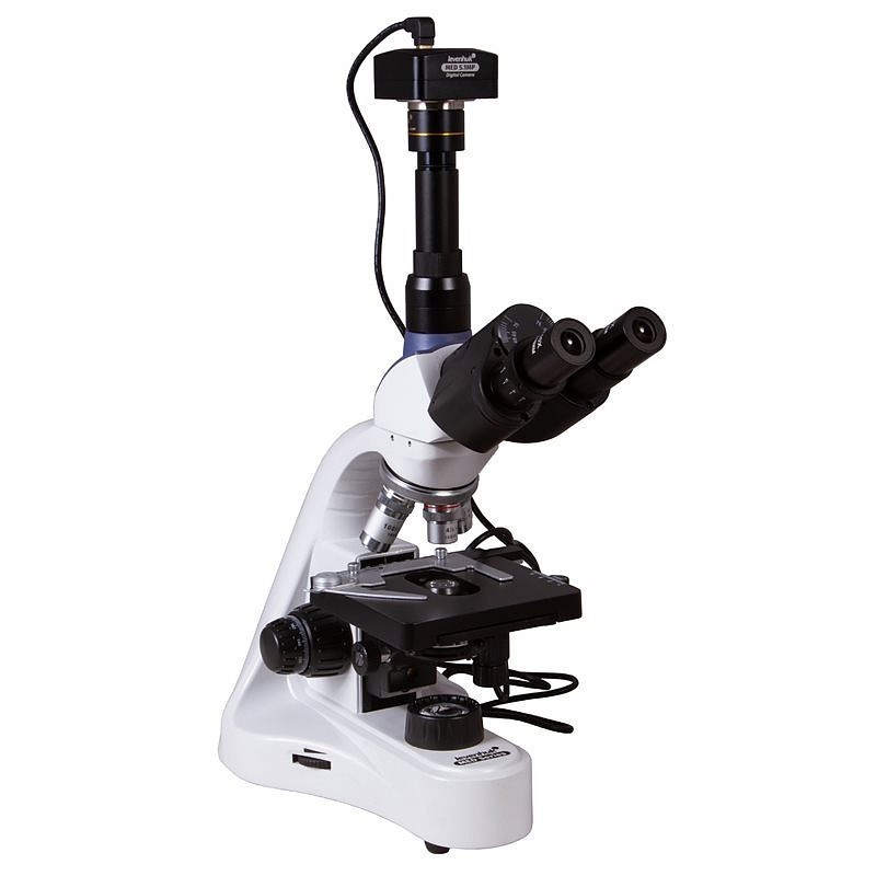 Microscopio trinocular digital levenhuk med d10t