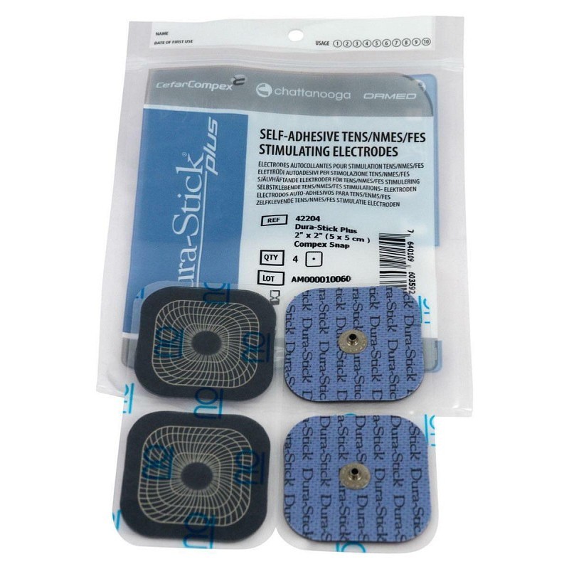 Compex dura-stick plus button electrodes 5x5 cm - 4 pcs.