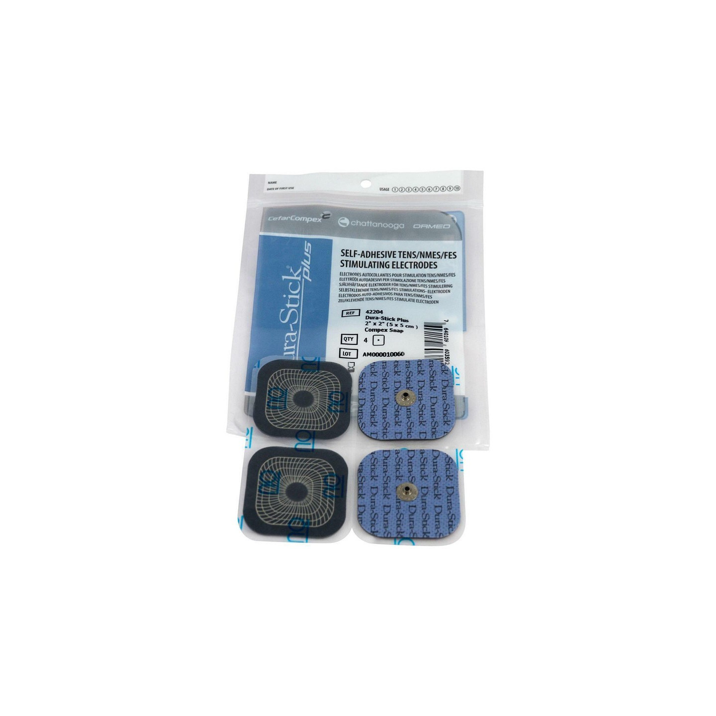 Elektrody guzikowe Compex Dura-Stick Plus 5x5 cm - 4 szt.