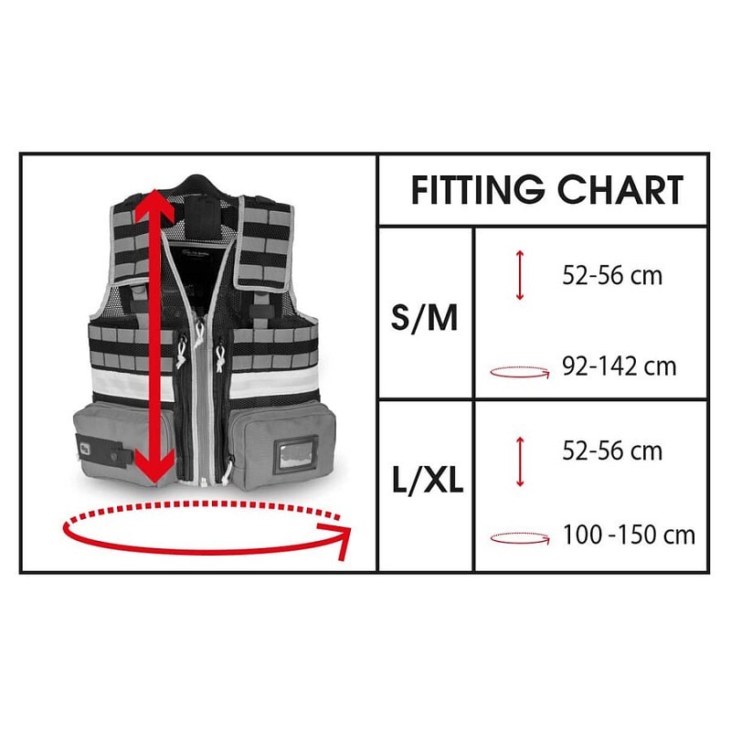 Multi-size vest e-vest size s - m