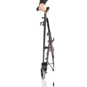 Faltbarer rollator aus lackiertem aluminium - 4 räder - mit gepolstertem sitz - atlante