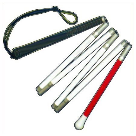 5 of 6 secties aluminium paal - vervangbare tech vaste punt