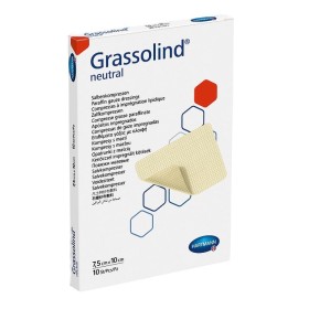 Grassolind medicazione in cotone con pomata grassa 7,5 x 10 cm - 10 pz.