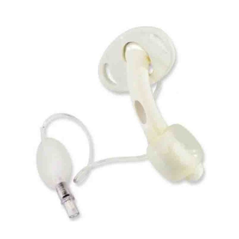 Shiley 4fen genanvendelig indvendig kanyle med fenestrering, cuff, id 5.0