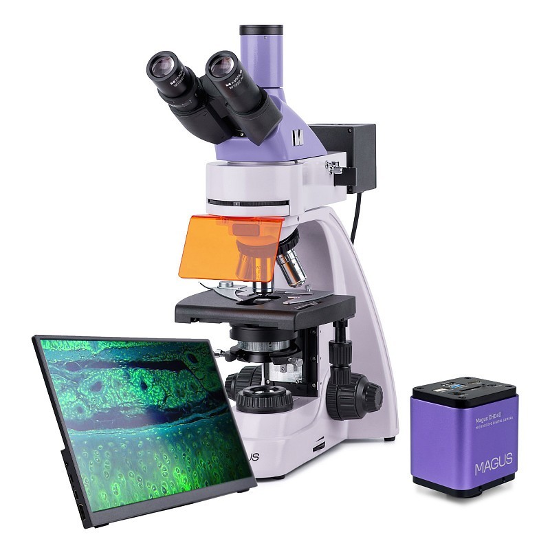 Magus lum d400l lcd digitale fluorescentie microscoop