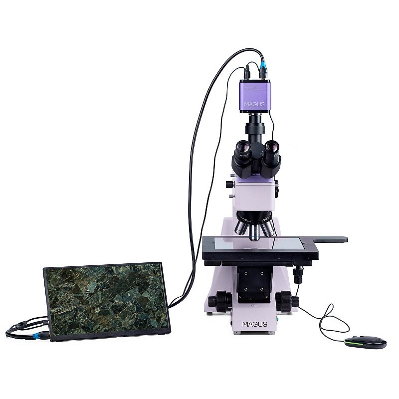 Magus metal d650 microscope métallographique numérique bd lcd