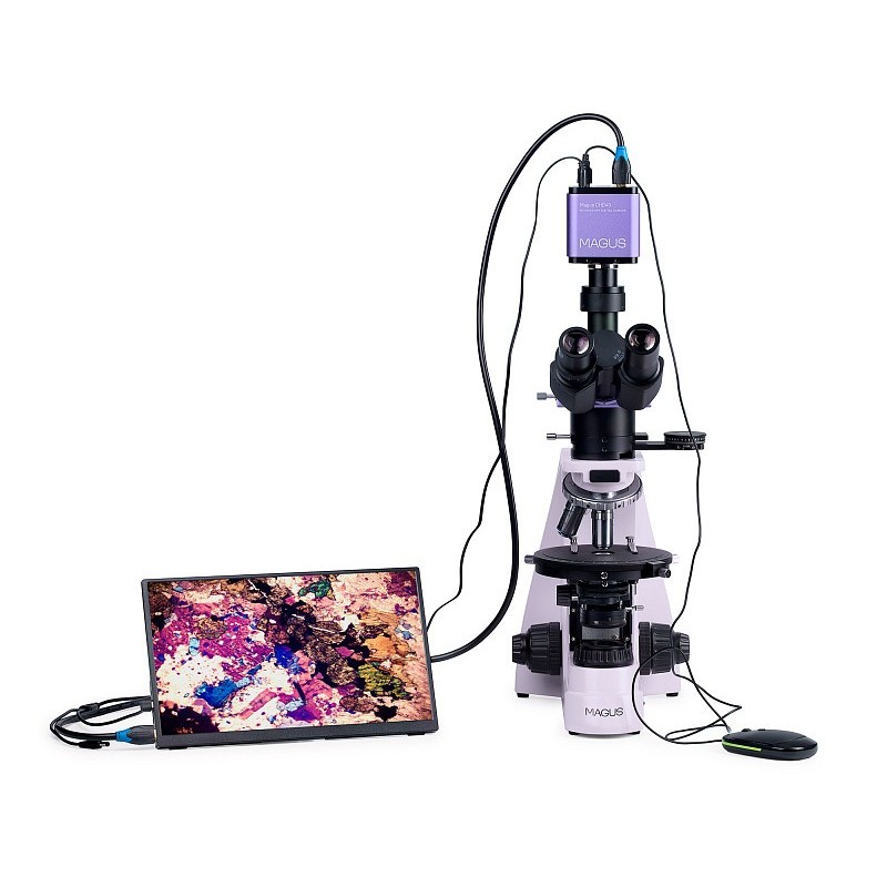Magus pol d800 microscope polarisant numérique lcd