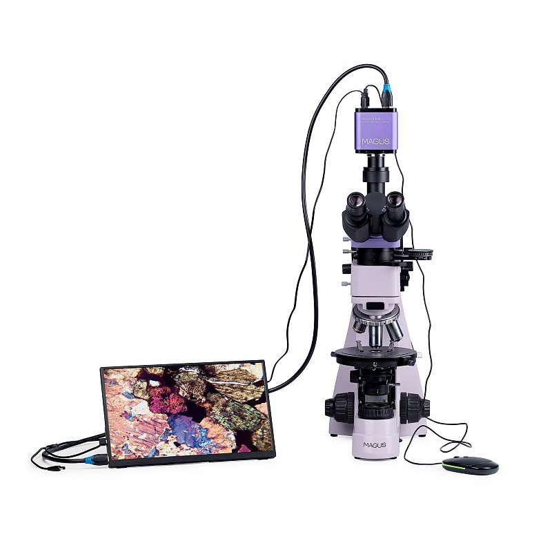 Magus pol d850 lcd digital polarizing microscope