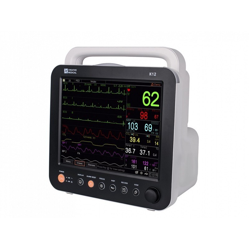 Gima k12 12 cali monitor wieloparametrowy - ekg 5 odprowadzeń