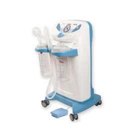 Aspiratore clinic plus 2 vasi da 2 litri con pedale e regolatore di flusso