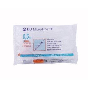 Siringa bd micro-fine 0,5ml - 8mm - 30g - 324827 - conf. 300 pz.