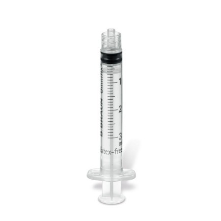 B.braun omnifix 3 ml luer lock brizga - 100 kosov.