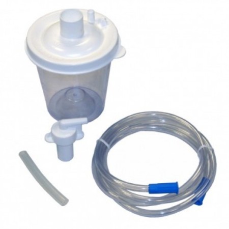New 800 cc replacement jar for vacuaid devilbiss complete with built-in filter and hose