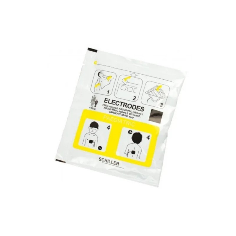 Paar platten schiller fred easyport, fred pa-1, defisign life pädiatrische elektroden
