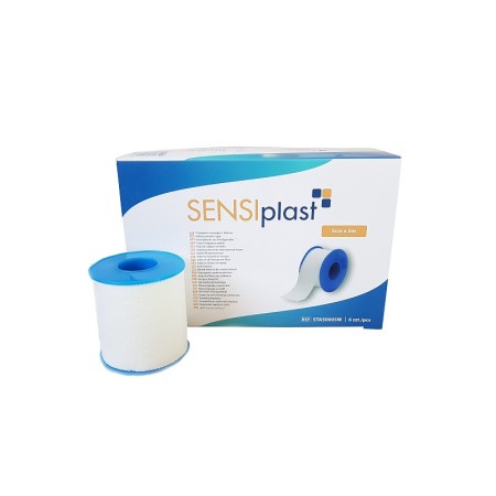 Sensiplast weiße stoff-gipsspule 5 cm x 5 m - 6 rollen, abmessungen 5 cm x 5 m - 6 rollen