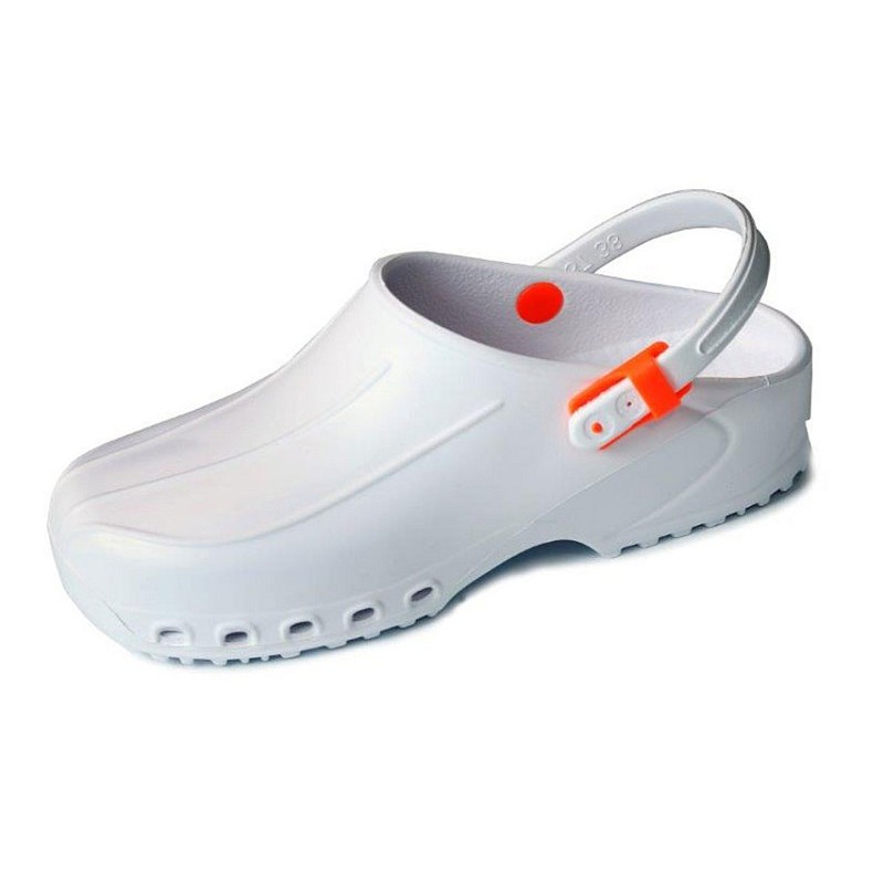 Ultralight clogs with strap - 43 - white