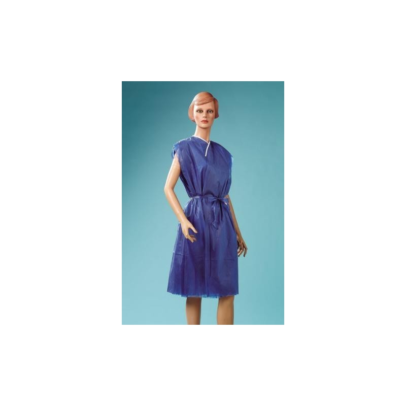 Robe de chambre sans manches en tissu non tissé respirant - 100 pcs.