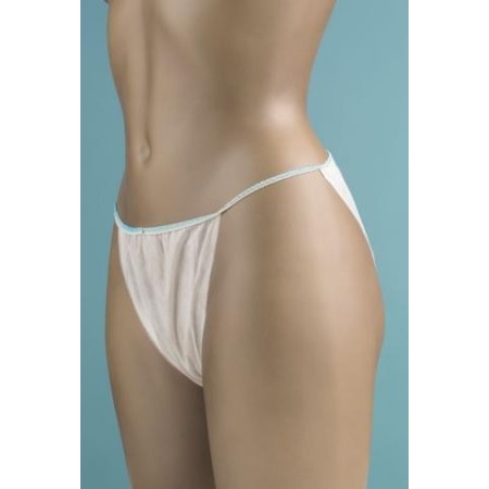 Women's thong in breathable two-layer tnt - 100 pcs.