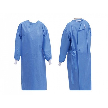 Avental cirúrgico 50g/m2 120x140 cm - tamanho m - estéril - maço 50 unidades.