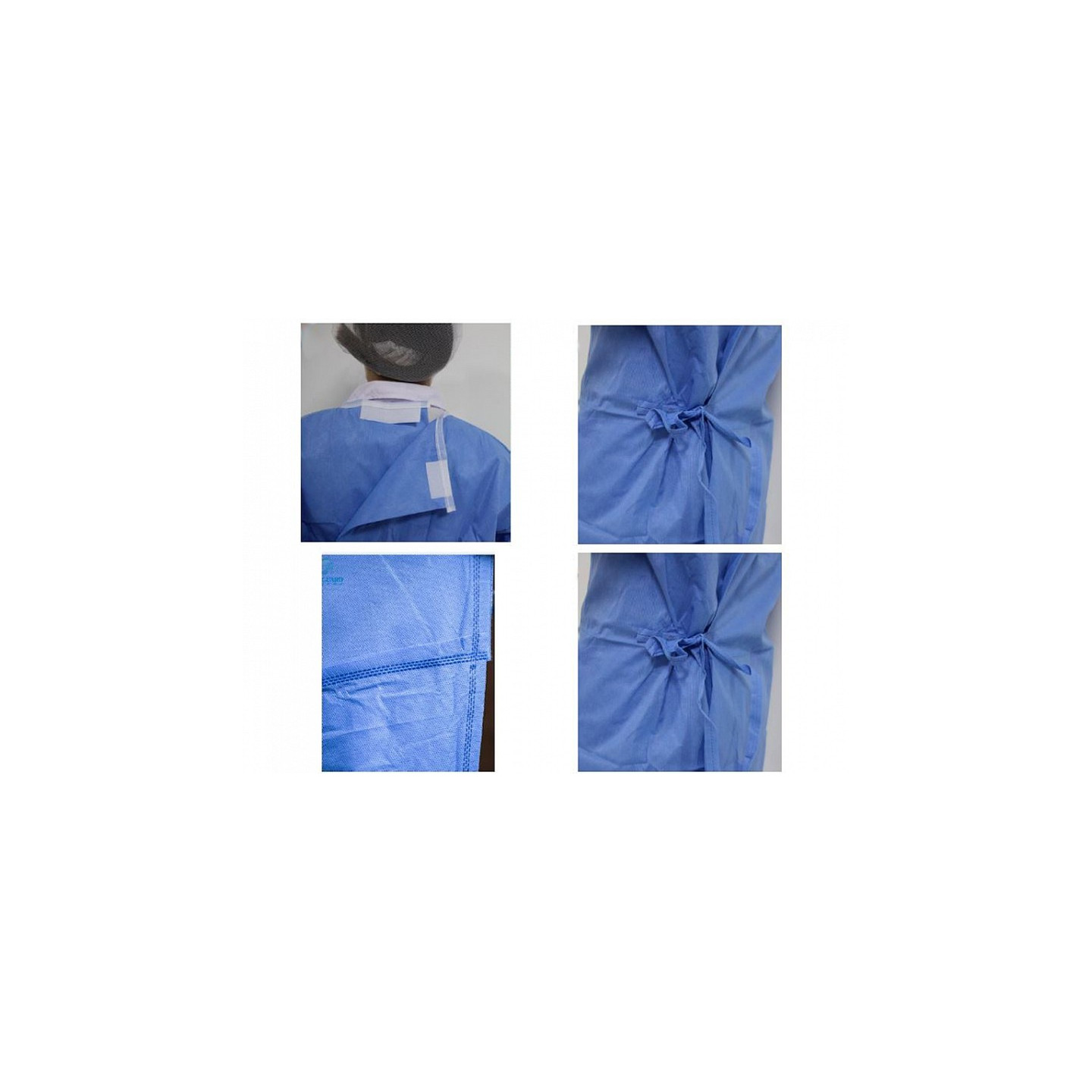 Verstärkter OP-Kittel 50g/m² 120x150 cm – Größe L – steril – Packung 50 Stück.