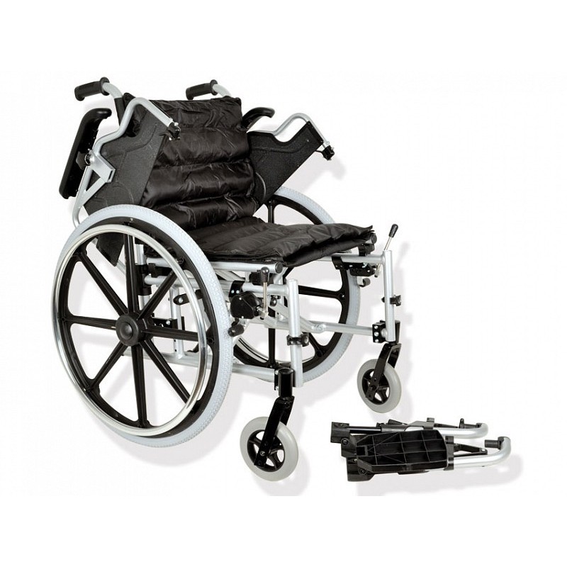 Deluxe wheelchair - aluminium