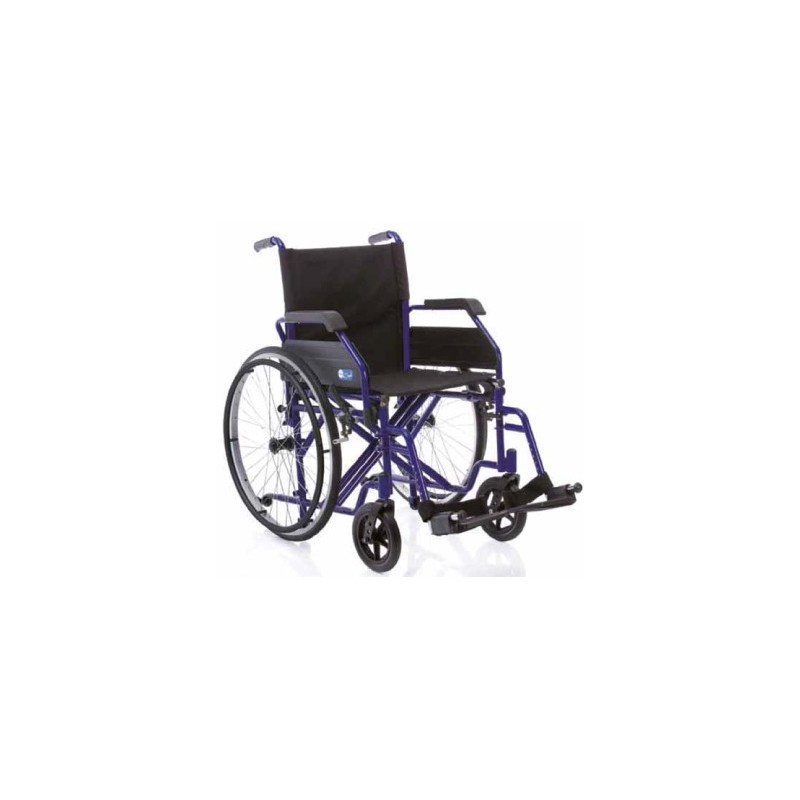 Dual folding self-propelled wheelchair - solid tires, seat of your choice