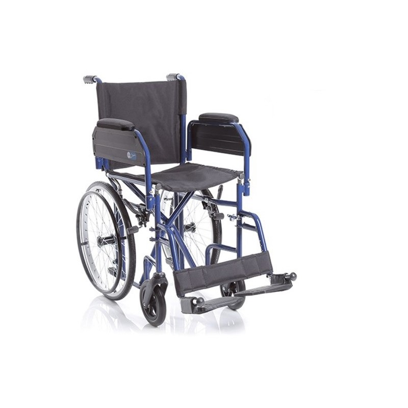 Space-saving folding wheelchair - self-propelled skinny