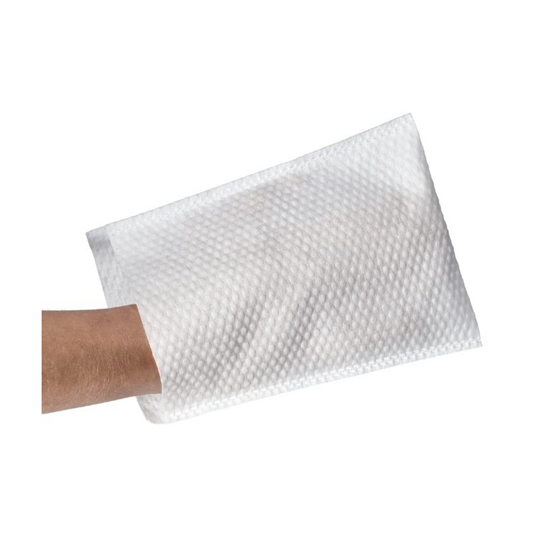 Manopola non saponata in spunlace per la pulizia del paziente - 50 pz.