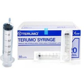 Siringhe senza ago terumo 20 ml - luer slip eccentrico - mdss20ese - sterili - conf. 50 pz.