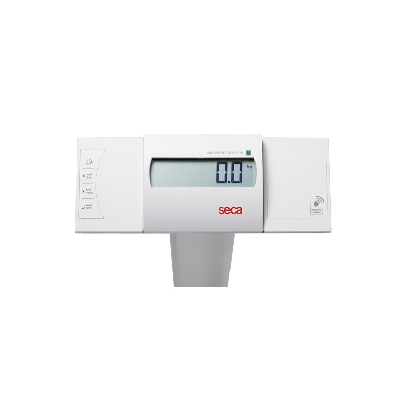 Báscula de baño digital de columna de gran capacidad con función imc seca 704