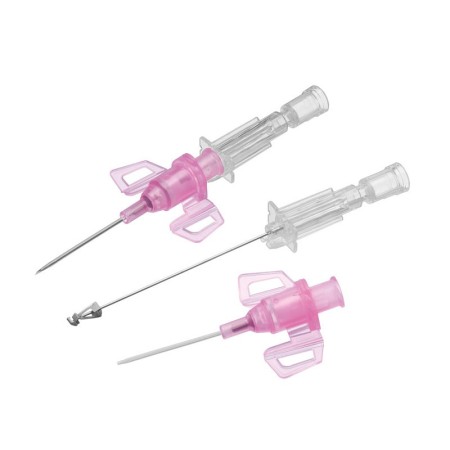 Aghi cannula 1 via b.braun introcan safety 3 20gx32mm rosa, con alette, in pur - 50 pz.