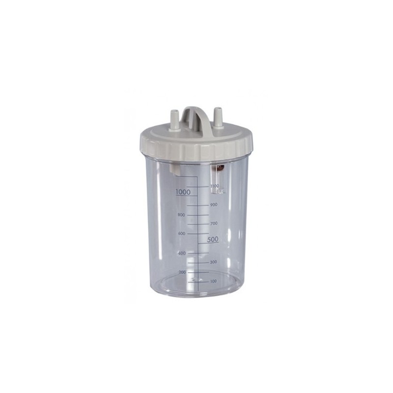 Tarro de 1 litro con tapa - esterilizable en autoclave a 134°c