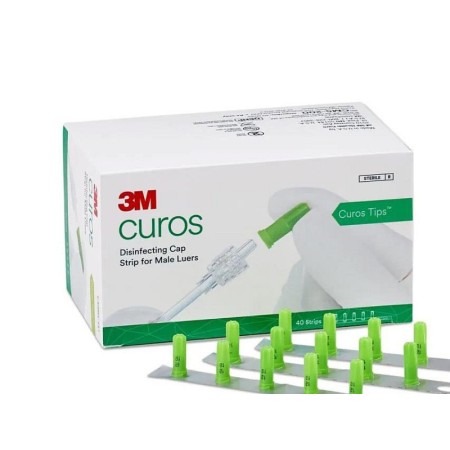 Curos bouchons désinfectants pour luer mâle, cm5-200r - 200 pcs.