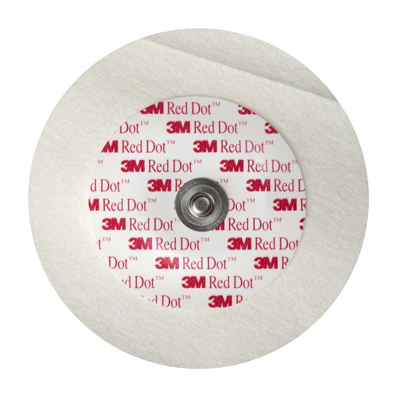 Żelowane elektrody mikroporowe do ekg 6 cm 3m red dot 2239 - opakowanie. 50 elektrod