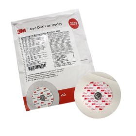 Vorgelierte mikroporenelektroden für ekg 6 cm 3m red dot 2239 - pack. 50 elektroden