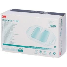 Tegaderm 1623w medicazione in pellicola trasparente con sistema di applicazione a cornice, 6cm x 7cm, 100 pz.