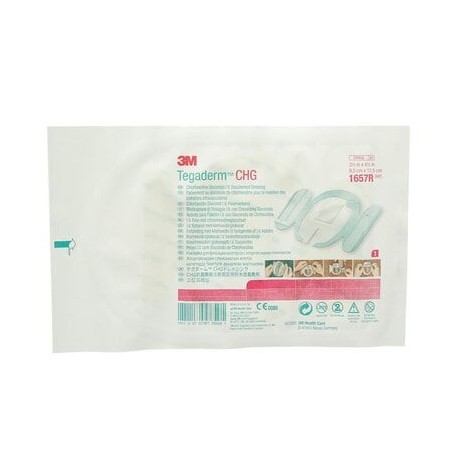 3m tegaderm chg medicazione di fissaggio i.v., 1657r, 11.5 cm x 8,5 cm, 25 pz.