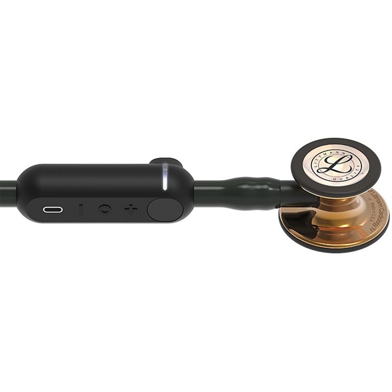 3m littmann core digital stethoscope - 8863 - black - bright copper finishes