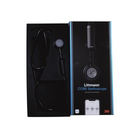 3m littmann core digitális fonendoszkóp - 8863 - fekete - fényes rézbevonatok